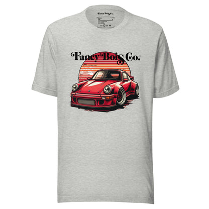 Fancy Bois Red Porsche 911 Carrera Grey Tee