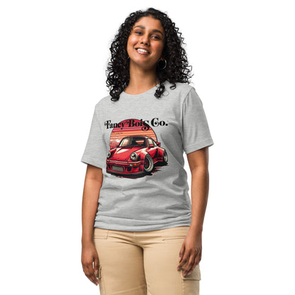 Fancy Bois Red Porsche 911 Carrera Grey Tee