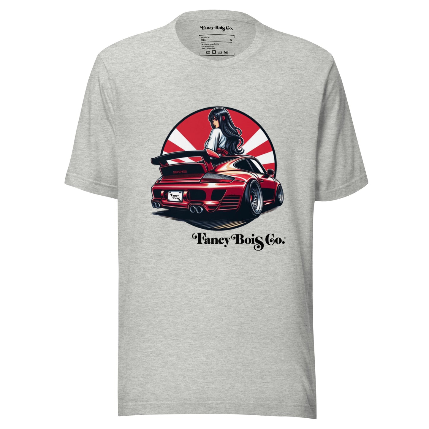 Fancy Bois Porsche 911 997 Carrera Rising Sun Grey Tee