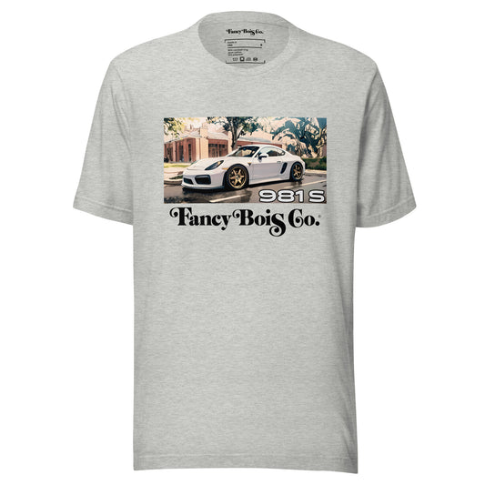 Fancy Bois Porsche 981 Cayman Dreams Grey Tee