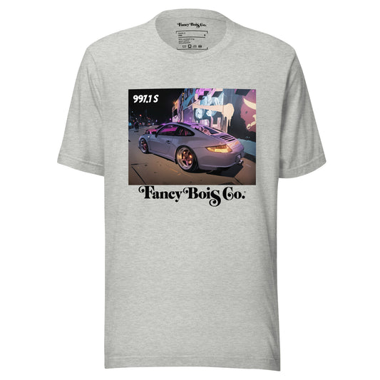 Fancy Bois Porsche 911 997 Carrera Cartel Grey Tee