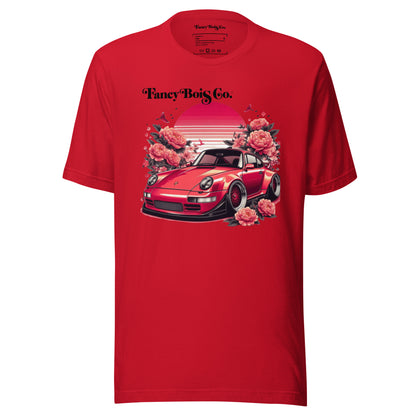 Fancy Bois Red Porsche 993 911 Carrera Cherry Red Tee