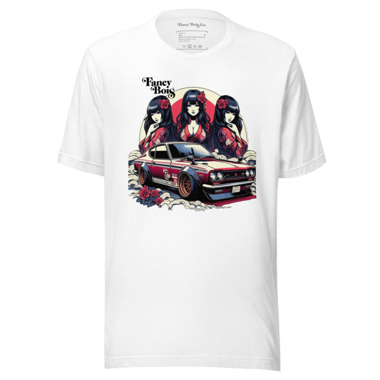 Fancy Bois Datsun White Tee