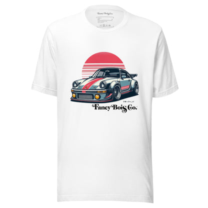 Fancy Bois Porsche 911 Carrera Rising Sun White Tee