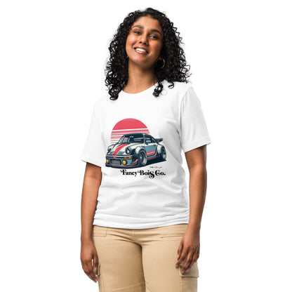 Fancy Bois Porsche 911 Carrera Rising Sun White Tee