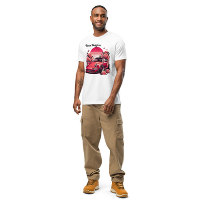 Fancy Bois Red Porsche 993 911 Carrera Cherry White Tee